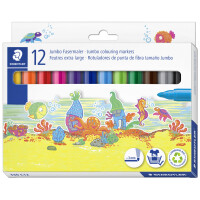 STAEDTLER Fasermaler Noris jumbo, 12er Kartonetui