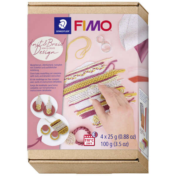 FIMO SOFT Modelliermasse-Set Strick-Design, ofenhärtend