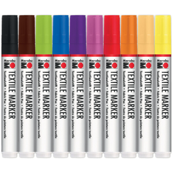 Marabu Textilmarker "Textile Marker", 10er Set