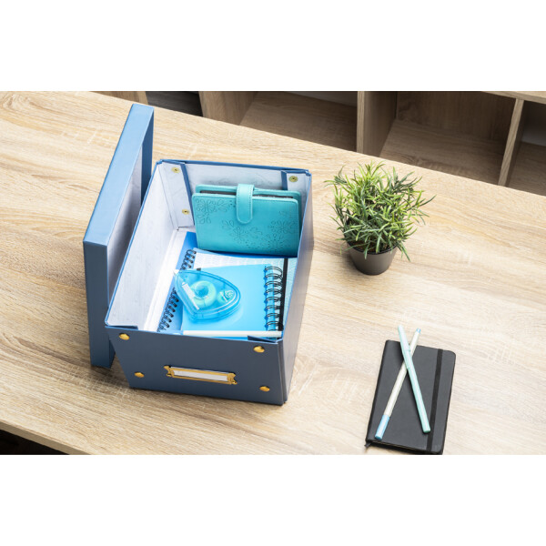 EXACOMPTA Ablagebox Neo Deco, DIN A4+, blau