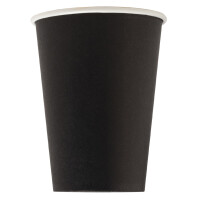 PROnappe Papp-Trinkbecher, schwarz, 0,2 l