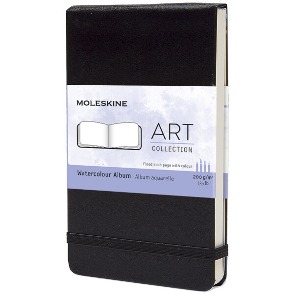 MOLESKINE Aquarellalbum, L A5. 200g qm, Hardcover, schwarz