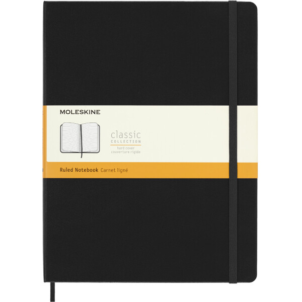 MOLESKINE Notizbuch, XL, kariert, Hardcover, schwarz