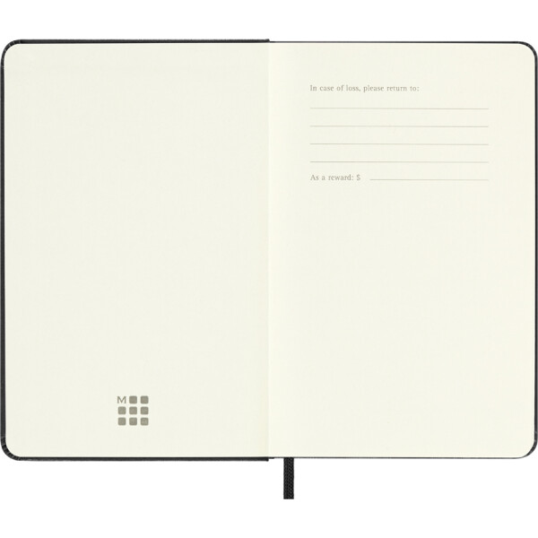 MOLESKINE Notizbuch, P A6, kariert, Hardcover, schwarz