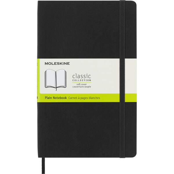 MOLESKINE Notizbuch, L A5, blanko, Softcover, schwarz