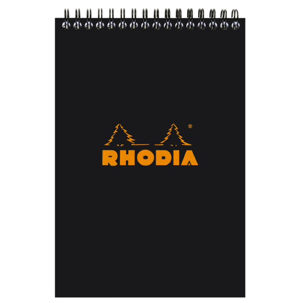 RHODIA Spiralnotizblock No. 16, DIN A5, gepunktet, schwarz