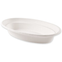 NATURE Star Zuckerrohr-Schale, oval, 680 ml, weiß
