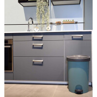 EDA Tret-Abfallbehälter Stepy, 27 Liter, PP, grau...