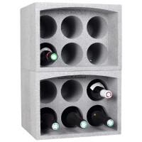 EDA Flaschenregal, für 12 Flaschen, aus Polystyren,...