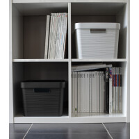 EDA Aufbewahrungsbox STONE, 18 Liter, PP, weiß