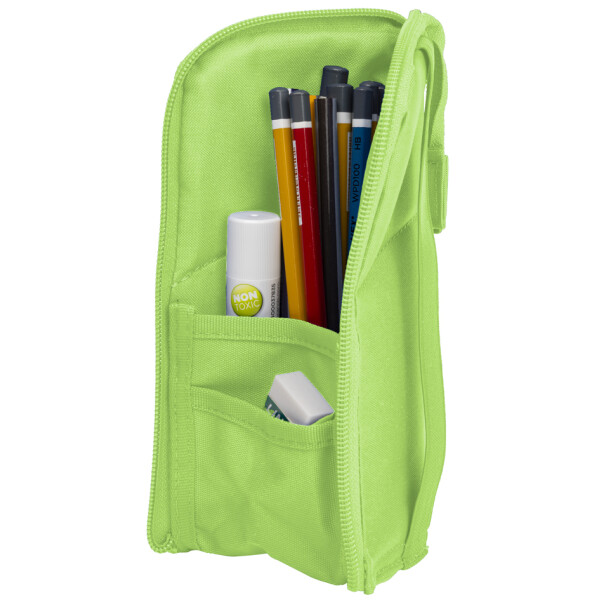 Oxford Schlamper-Etui "Stand-Up", Polyester, hellgr&uuml;n