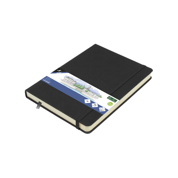 kangaro Skizzenbuch, PU-Hardcover, DIN A4, schwarz