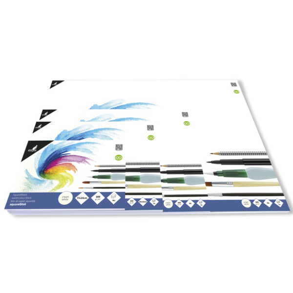 kangaro Aquarellpapier-Block, 240 x 320 mm, 16 Blatt