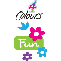 BIC Druckkugelschreiber 4 Colours Fun, 40er Display