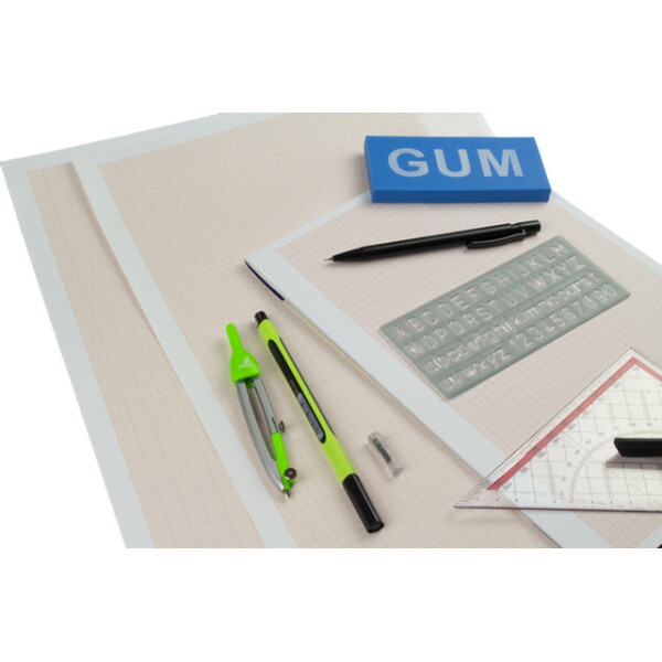 kangaro Millimeterpapier-Block, DIN A3, 80 g qm, 25 Blatt