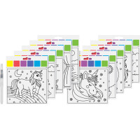 HEYDA Wasserfarben-Malset "Zootiere", 10 Motive