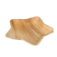 PAPSTAR Weihnachts-Teller "pure" Star, Palmblatt