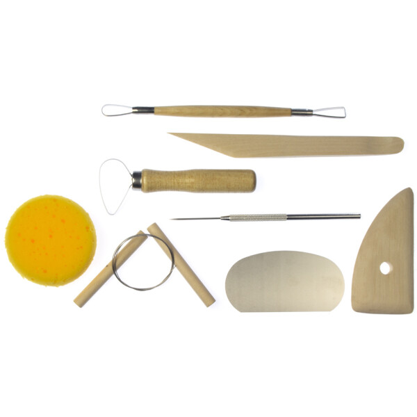 kangaro Lehm- Ton-Werkzeuge-Set, 8-teilig