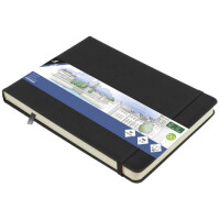 kangaro Skizzenbuch, PU-Hardcover, DIN A5 quer, schwarz
