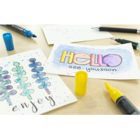 kangaro Aquarell-Postkarten-Block, DIN A6, 15 Blatt