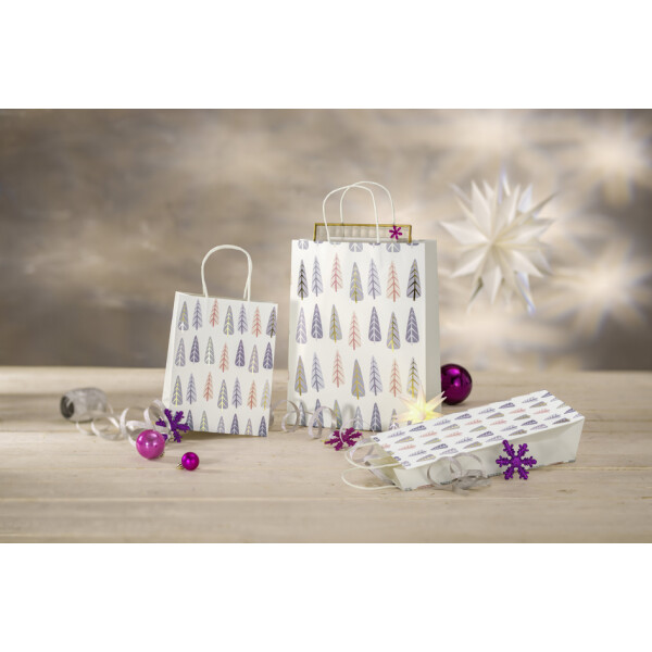 sigel Weihnachts-Geschenkt&uuml;te "Pine Trees", gro&szlig;