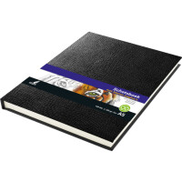 kangaro Skizzenbuch, DIN A4, Schlangenleder-Optik, schwarz