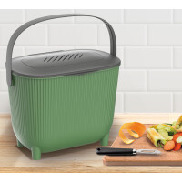 EDA Kompostbehälter mit Aktivkohlefilter, grün...