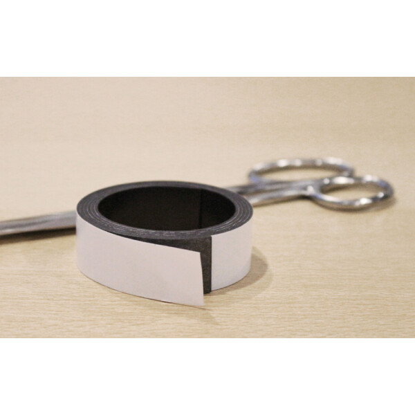 kangaro Magnetband, 12,5 mm x 1 m, wei&szlig;