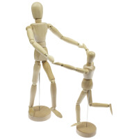 kangaro Gliederpuppe, neutral, Höhe: 300 mm