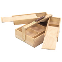 kangaro Künstler-Utensilienbox, 3 Etagen, Buchenholz