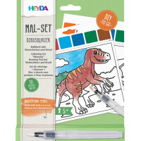 HEYDA Wasserfarben-Malset "Dinosaurier", 10 Motive