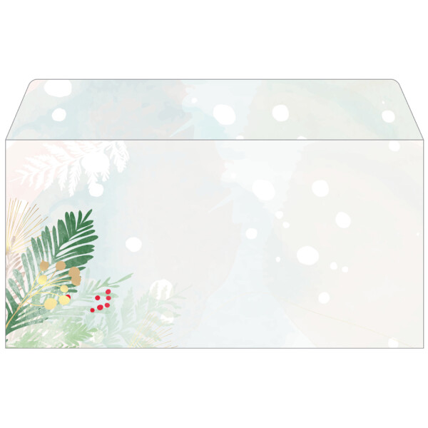 sigel Weihnachts-Motiv-Umschlag "Christmas Forest Watercolor