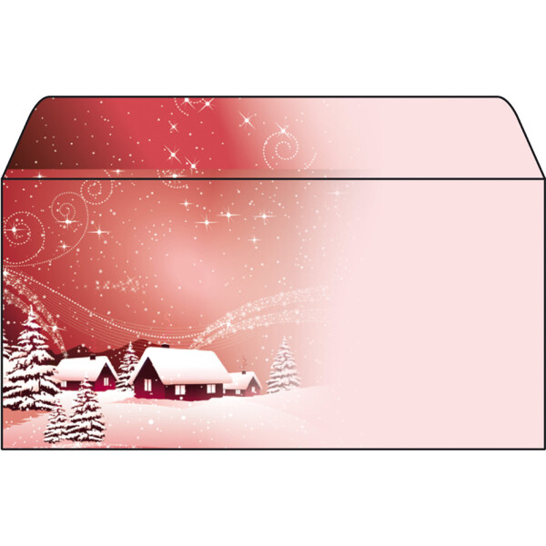 sigel Weihnachts-Motiv-Umschlag "Christmas Forest Watercolor