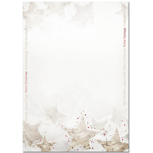 sigel Weihnachts-Motiv-Papier "Beige Christmas Candle", A4