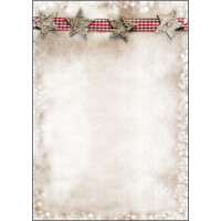 sigel Weihnachts-Motiv-Papier "Beige Christmas Candle", A4