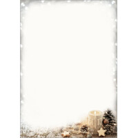 sigel Weihnachts-Motiv-Papier "Beige Christmas...