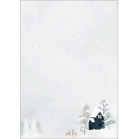sigel Weihnachts-Motiv-Papier "Beige Christmas Candle", A4