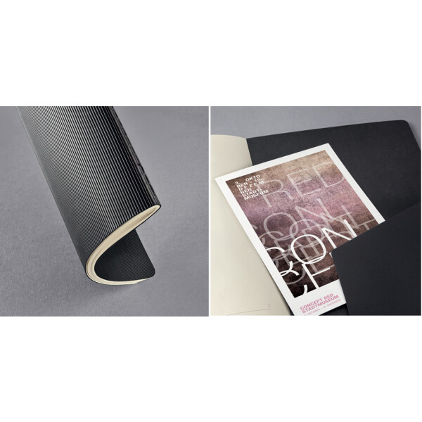 sigel Notizheft Conceptum, DIN A4, kariert, schwarz