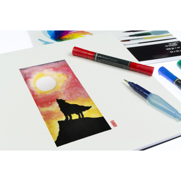 kangaro Aquarellpapier-Block, DIN A3, 16 Blatt