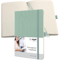 sigel Notizbuch Conceptum, DIN A5, kariert, rot