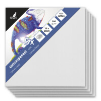 kangaro Leinwand Canvas Panel, 300 x 300 mm, weiß