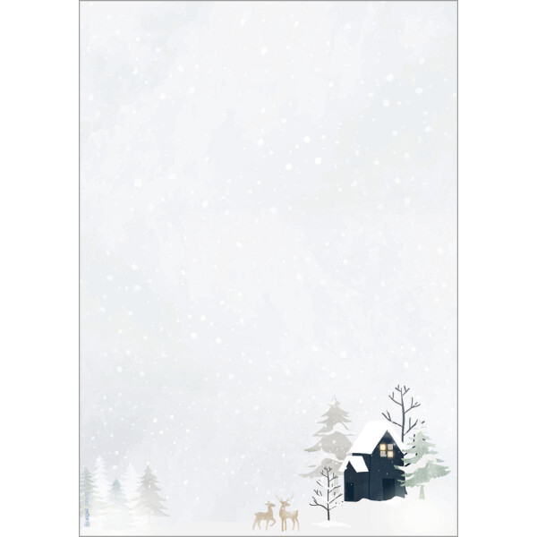 sigel Weihnachts-Motiv-Papier "Cozy Christmas Watercolor"