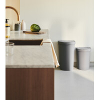 plast team Abfalleimer SEATTLE, 25 Liter, silber