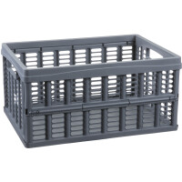 NHG Klappbox, PP, 32,5 Liter, grau