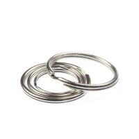 kangaro Schlüsselringe, Metall, Durchmesser: 20 mm, silber