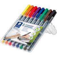 STAEDTLER Lumocolor Permanent-Marker 318F, schwarz, 4er Etui