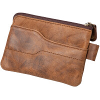 Alassio Schlüsseletui, aus Leder, braun