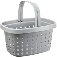 NHG Einkaufskorb SEOUL BASKET, PP, 16 Liter, grau