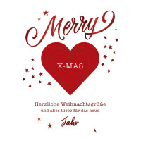 CACTUS Weihnachtskarte "Herz"