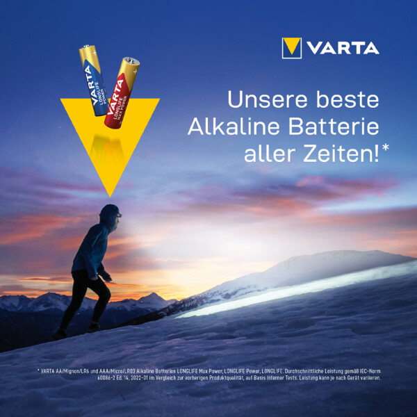 VARTA Alkaline Batterie "LONGLIFE POWER", Micro AAA, 12er